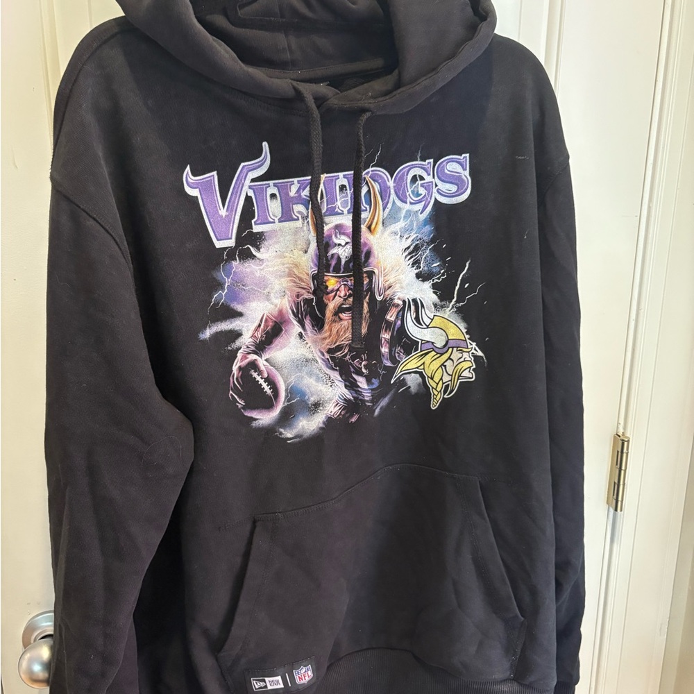 New Era Black Vikings Hoodie